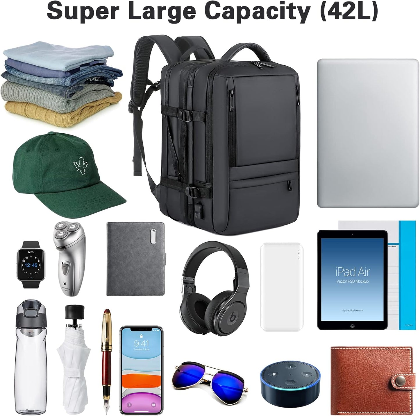 Morral Impermeable de Viaje para Hombre