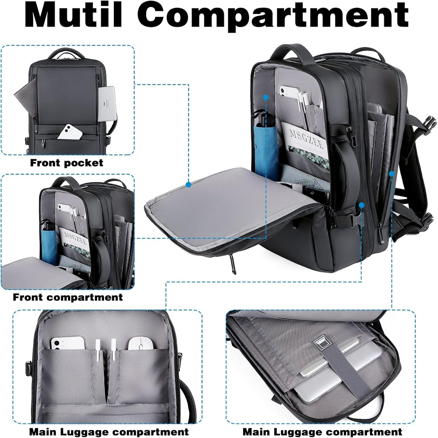 Morral Impermeable de Viaje para Hombre