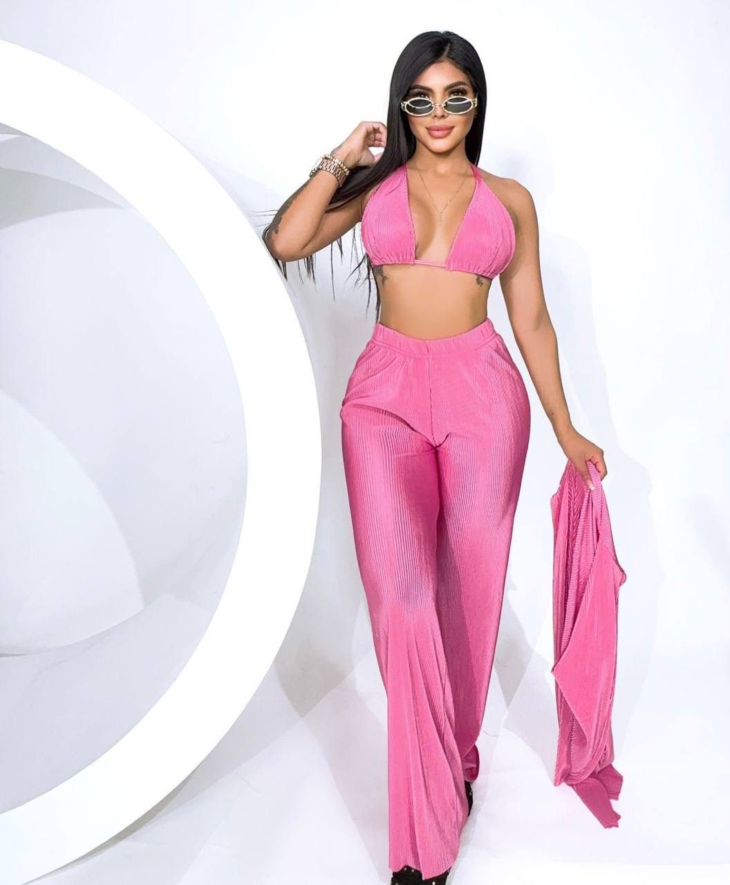 Set ALICE x3 Pantalón – Moda Versátil con Toque de Elegancia