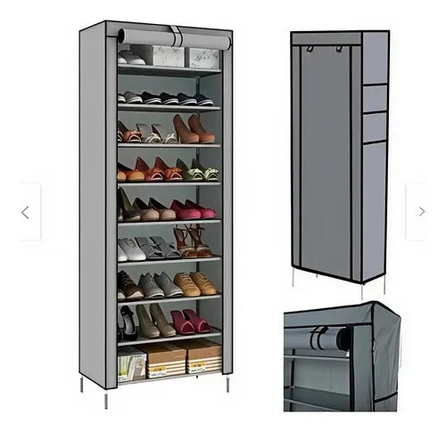 Zapatero en Tela de 10 Niveles – Máximo Orden y Espacio para Tus Zapatos