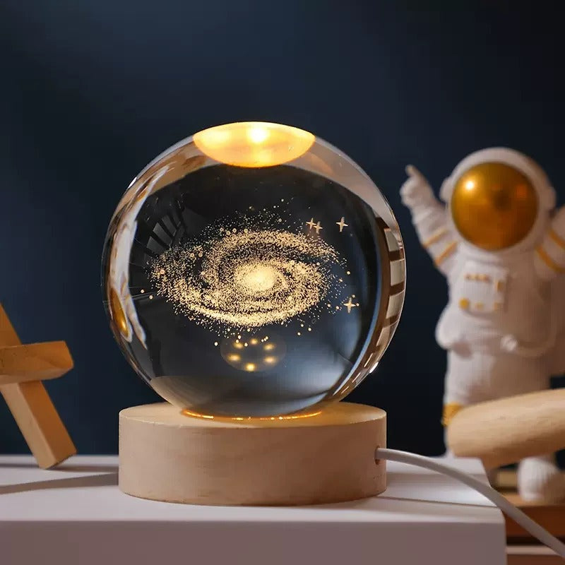 Esfera De Cristal Luz Led