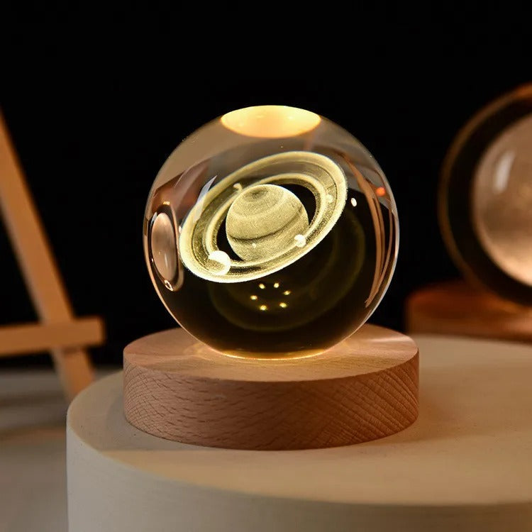 Esfera De Cristal Luz Led