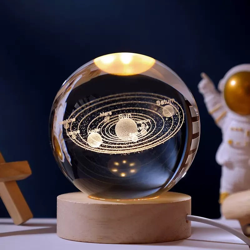 Esfera De Cristal Luz Led